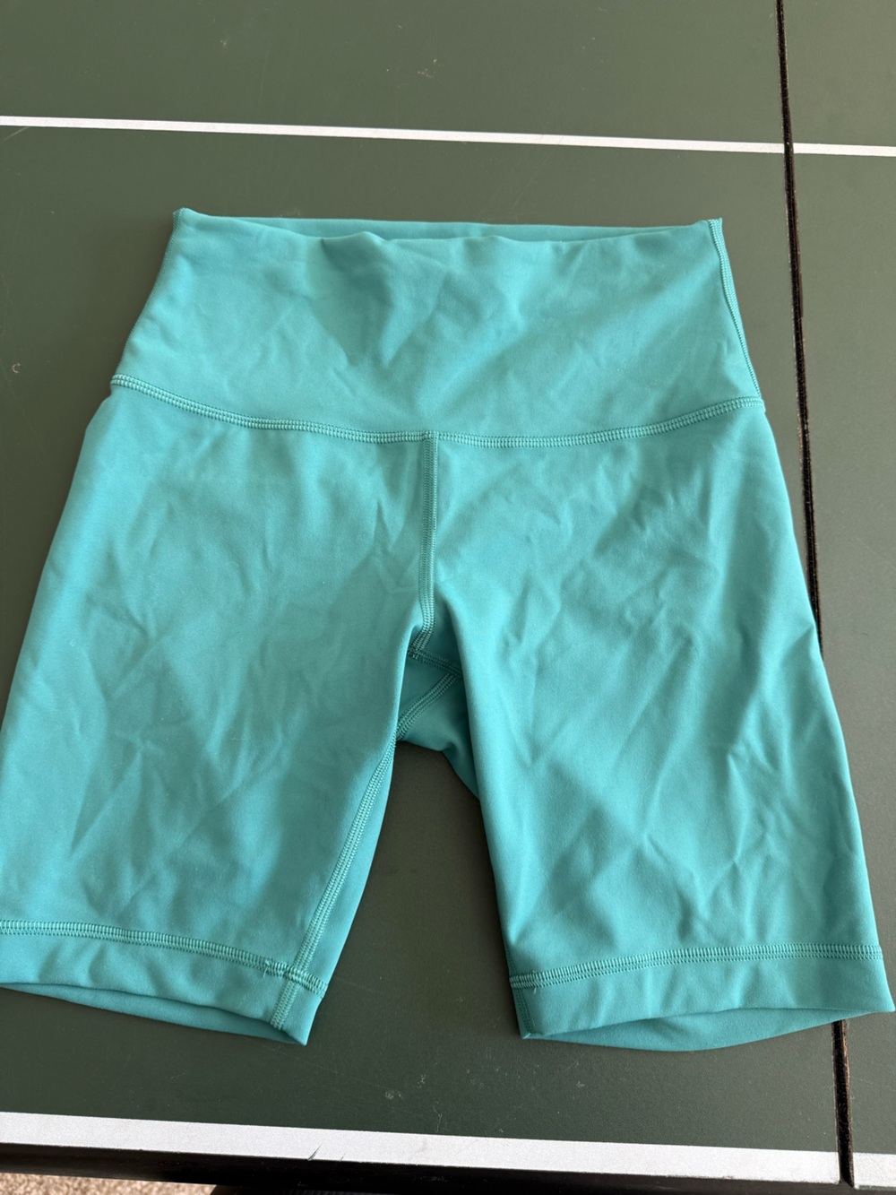 lululemon athletica Teal High-Rise Athletic Bike Shorts